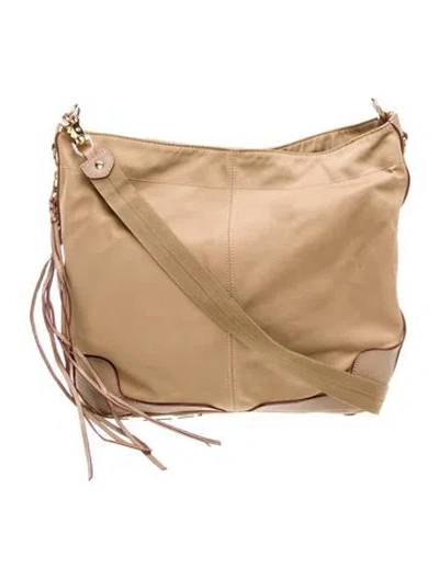 Pre-owned Mz Wallace Nylon Crossbody Bag In Brown
