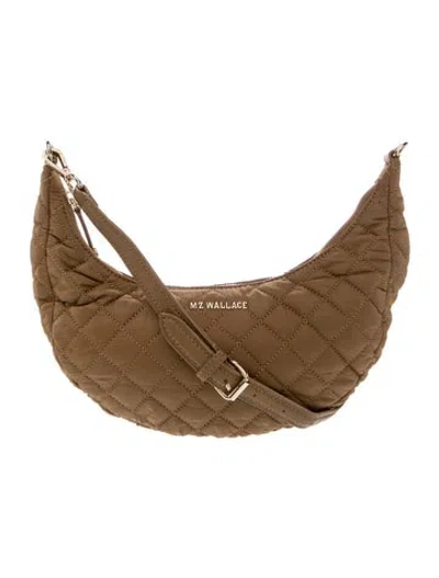 Pre-owned Mz Wallace Nylon Crossbody Bag In Brown