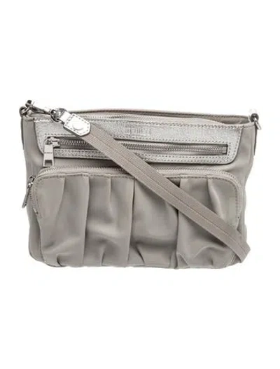 Pre-owned Mz Wallace Nylon Crossbody Bag In Gray