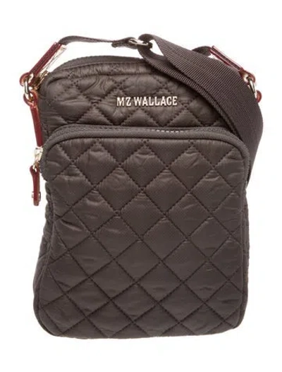 Pre-owned Mz Wallace Nylon Crossbody Bag In Gray