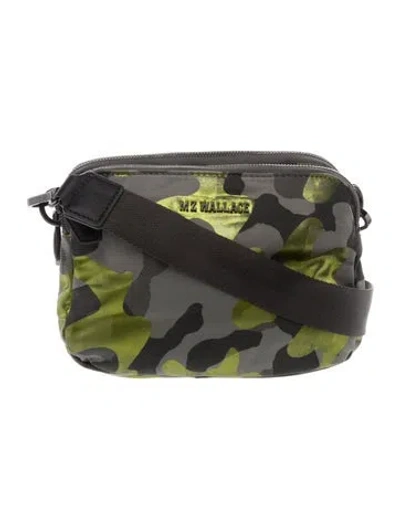 Pre-owned Mz Wallace Nylon Crossbody Bag In Green