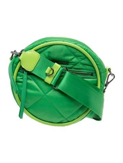 Pre-owned Mz Wallace Nylon Crossbody Bag In Green