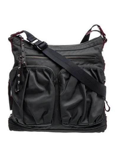 Pre-owned Mz Wallace Nylon Crossbody Bag In Grey