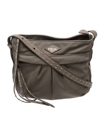 Pre-owned Mz Wallace Nylon Crossbody Bag In Grey