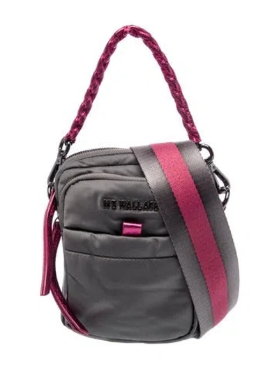 Pre-owned Mz Wallace Nylon Crossbody Bag In Grey