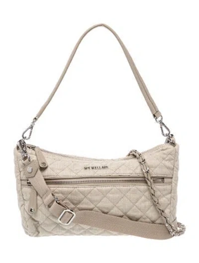 Pre-owned Mz Wallace Nylon Crossbody Bag In Grey