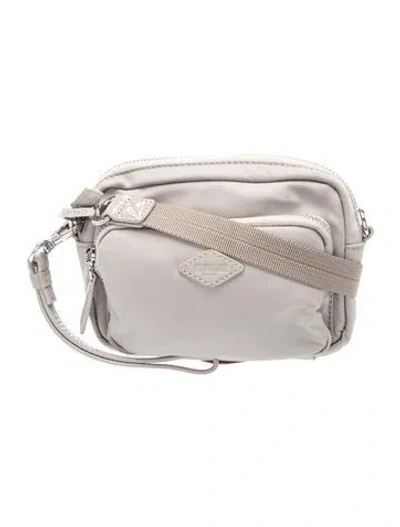 Pre-owned Mz Wallace Nylon Crossbody Bag In Grey