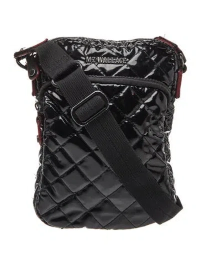 Pre-owned Mz Wallace Nylon Crossbody Bag In Metallic