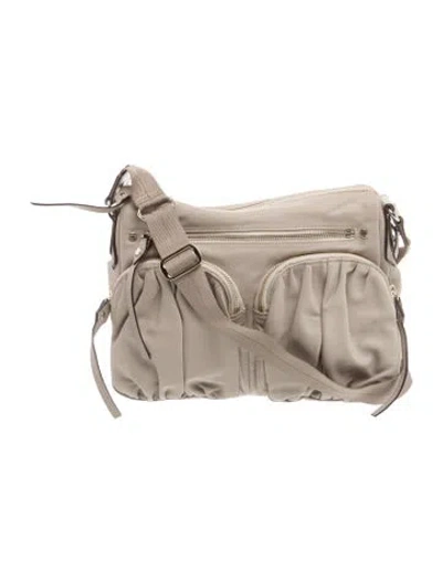 Pre-owned Mz Wallace Nylon Crossbody Bag In Neutral