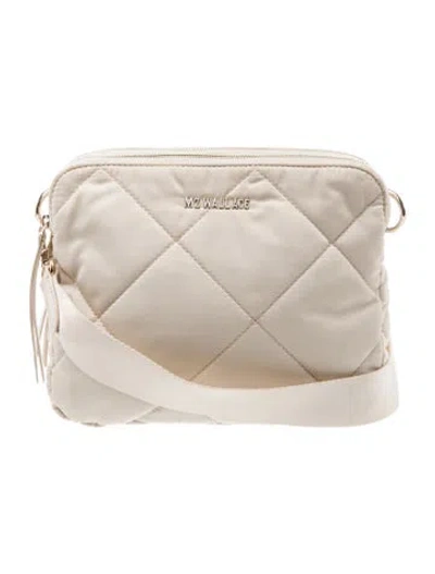 Pre-owned Mz Wallace Nylon Crossbody Bag In Neutral