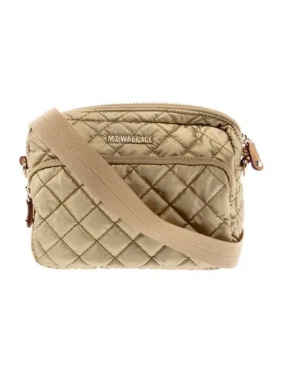 Pre-owned Mz Wallace Nylon Crossbody Bag In Neutral
