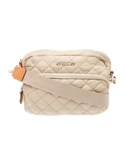 Pre-owned Mz Wallace Nylon Crossbody Bag In Neutral