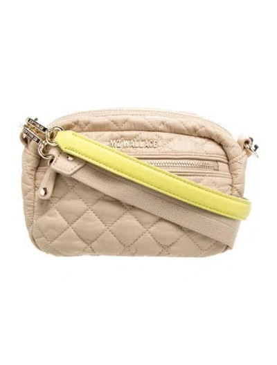 Pre-owned Mz Wallace Nylon Crossbody Bag In Neutrals