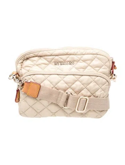 Pre-owned Mz Wallace Nylon Crossbody Bag In Neutrals
