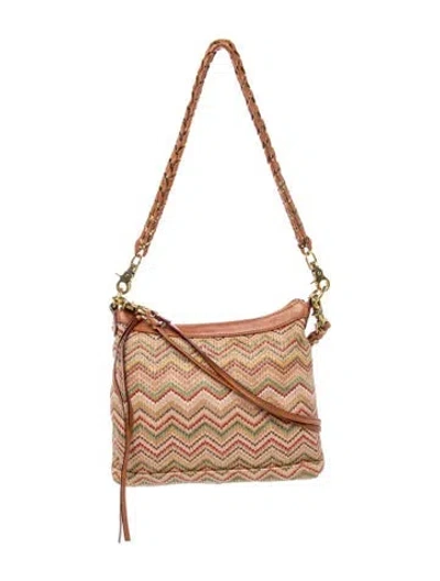Pre-owned Mz Wallace Nylon Crossbody Bag In Neutrals