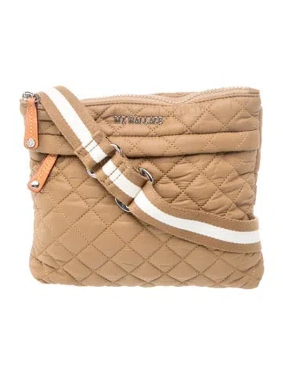 Pre-owned Mz Wallace Nylon Crossbody Bag In Neutrals