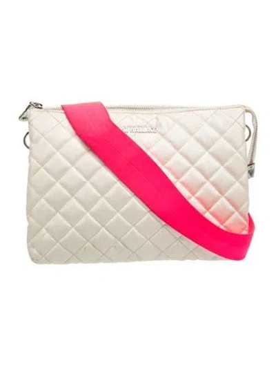 Pre-owned Mz Wallace Nylon Crossbody Bag In Neutrals