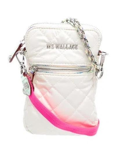 Pre-owned Mz Wallace Nylon Crossbody Bag In Neutrals