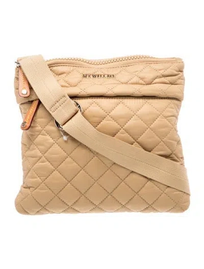 Pre-owned Mz Wallace Nylon Crossbody Bag In Neutrals