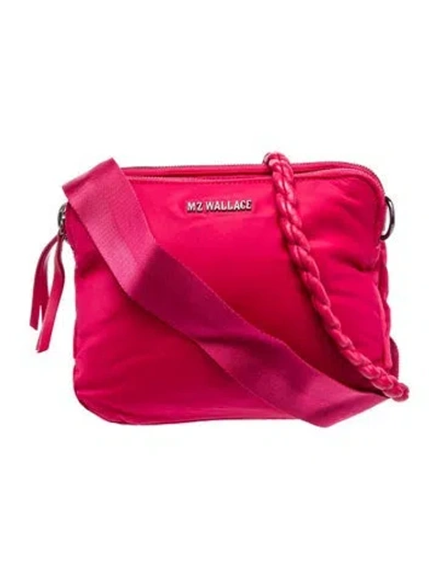Pre-owned Mz Wallace Nylon Crossbody Bag In Pink
