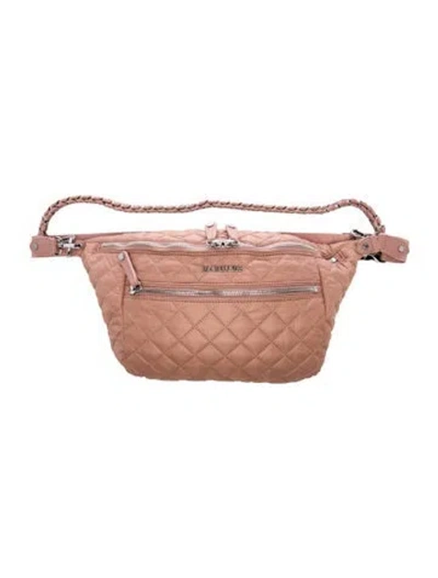 Pre-owned Mz Wallace Nylon Crossbody Bag In Pink