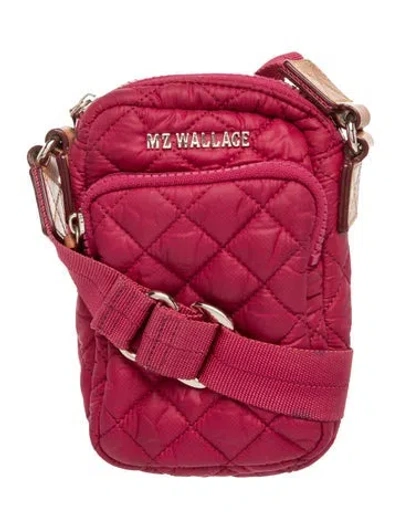 Pre-owned Mz Wallace Nylon Crossbody Bag In Red