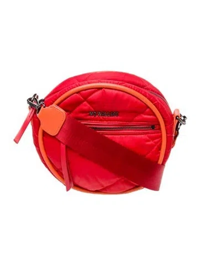 Pre-owned Mz Wallace Nylon Crossbody Bag In Red