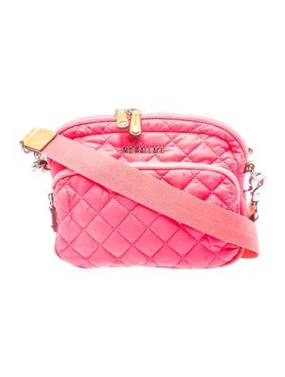 Pre-owned Mz Wallace Nylon Crossbody Bag In Red