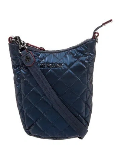 Pre-owned Mz Wallace Nylon Crossbody Bag W/ Tags In Blue