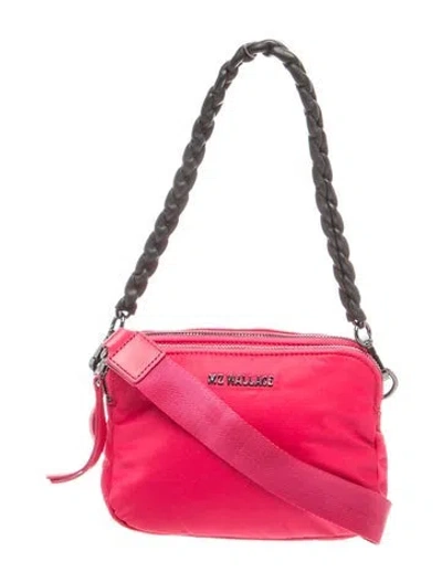 Pre-owned Mz Wallace Nylon Crossbody Bag W/ Tags In Pink