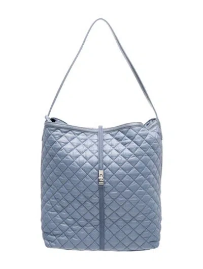 Pre-owned Mz Wallace Nylon Hobo In Blue