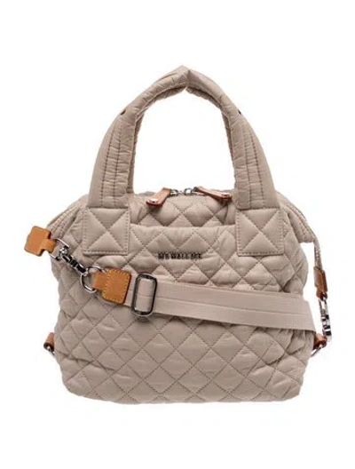 Pre-owned Mz Wallace Nylon Hobo In Gray