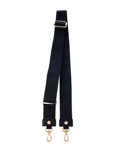 Pre-owned Mz Wallace Nylon + Leather Bag Strap In Blue