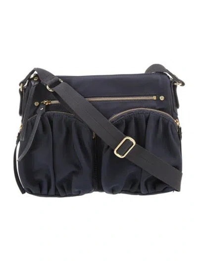 Pre-owned Mz Wallace Nylon Messenger Bag In Black