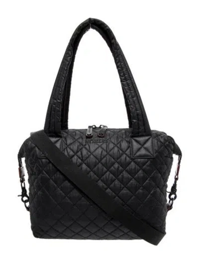 Pre-owned Mz Wallace Nylon Messenger Bag In Black