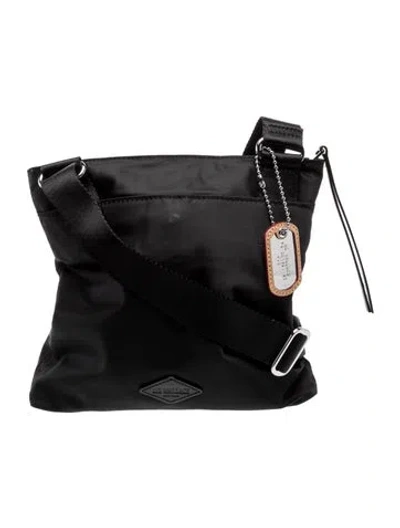 Pre-owned Mz Wallace Nylon Messenger Bag In Black