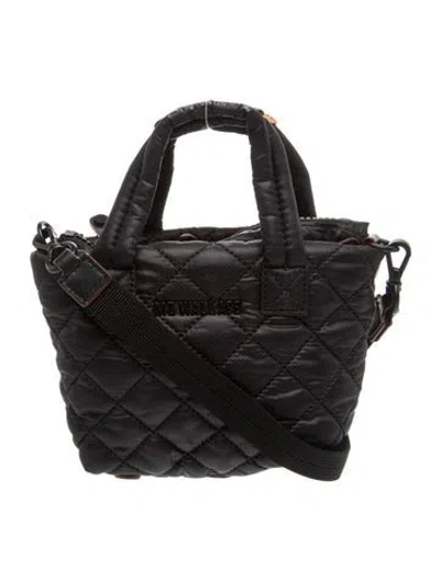 Pre-owned Mz Wallace Nylon Messenger Bag In Black