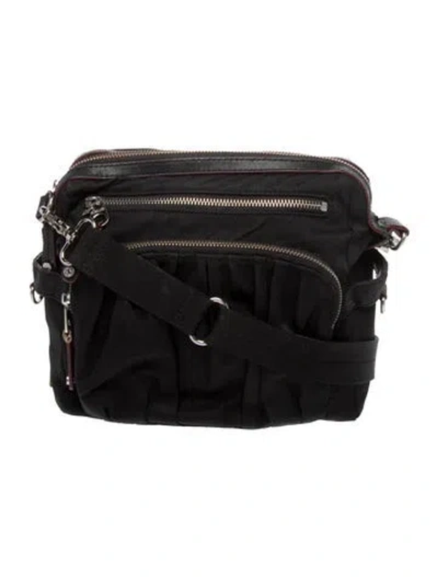 Pre-owned Mz Wallace Nylon Messenger Bag In Black