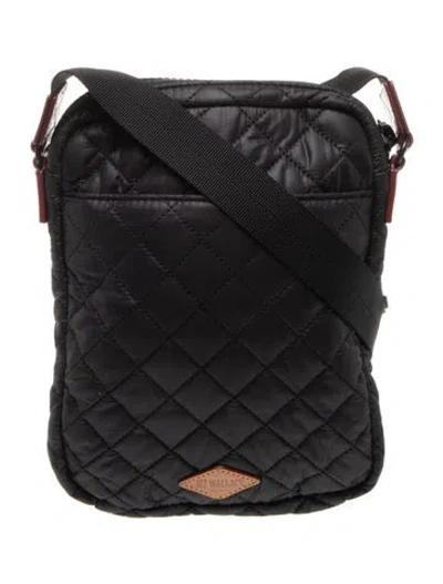 Pre-owned Mz Wallace Nylon Messenger Bag In Black