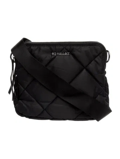 Pre-owned Mz Wallace Nylon Messenger Bag In Black