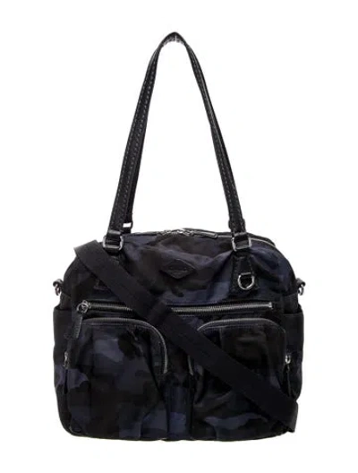 Pre-owned Mz Wallace Nylon Messenger Bag In Black