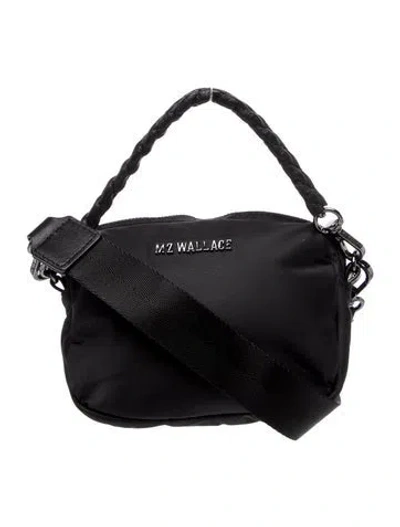 Pre-owned Mz Wallace Nylon Messenger Bag In Black