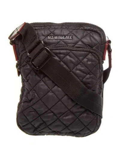 Pre-owned Mz Wallace Nylon Messenger Bag In Black