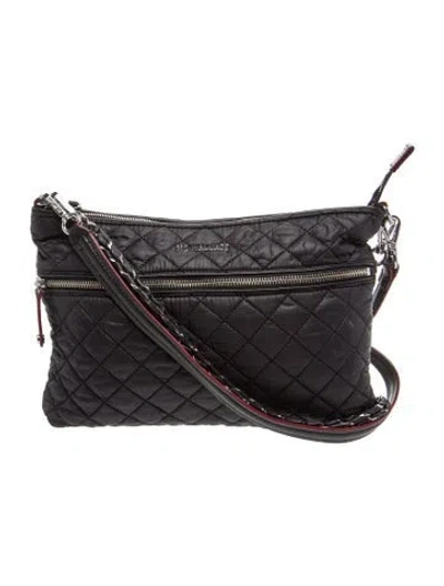 Pre-owned Mz Wallace Nylon Messenger Bag In Black