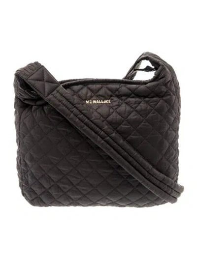 Pre-owned Mz Wallace Nylon Messenger Bag In Black