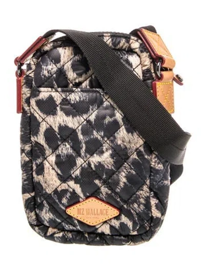 Pre-owned Mz Wallace Nylon Messenger Bag In Black
