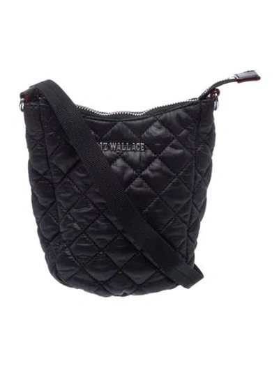 Pre-owned Mz Wallace Nylon Messenger Bag In Black