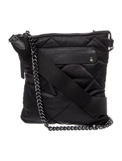 Pre-owned Mz Wallace Nylon Messenger Bag In Black