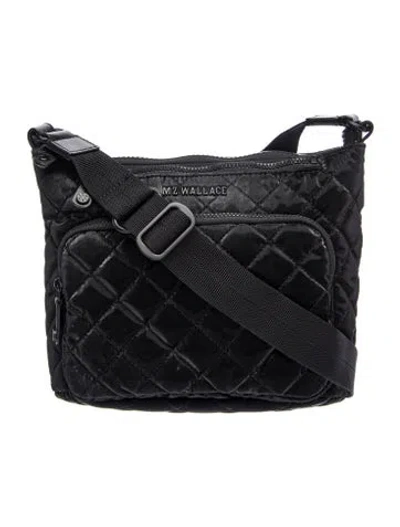Pre-owned Mz Wallace Nylon Messenger Bag In Black