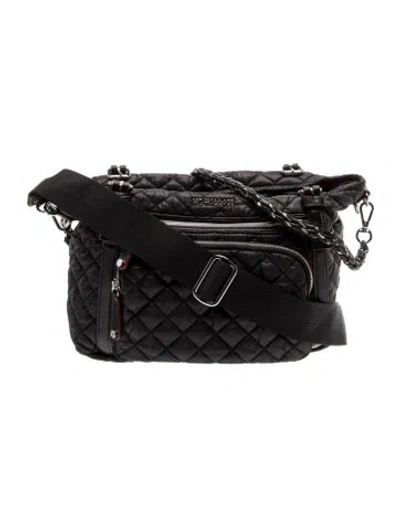 Pre-owned Mz Wallace Nylon Messenger Bag In Black